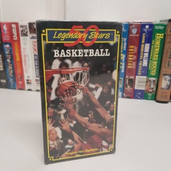 LEGENDARY 50 STARS BASKETBALL VHS BRAND NEW SEALED - Picture 1 of 4